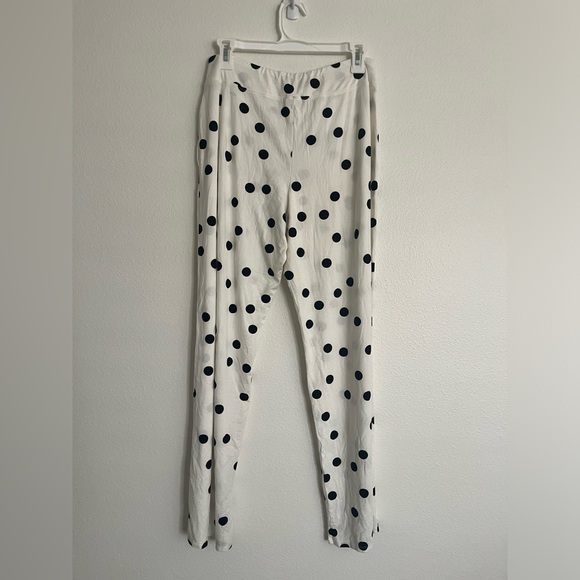 Soma Cool Nights Pajama PANTS ONLY polka dot white black size medium comfy - Picture 8 of 14